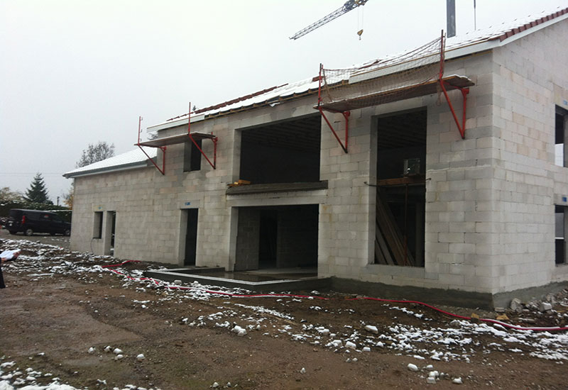 barbaux batiment facade enduit parement enduit traditionnel maison neuve