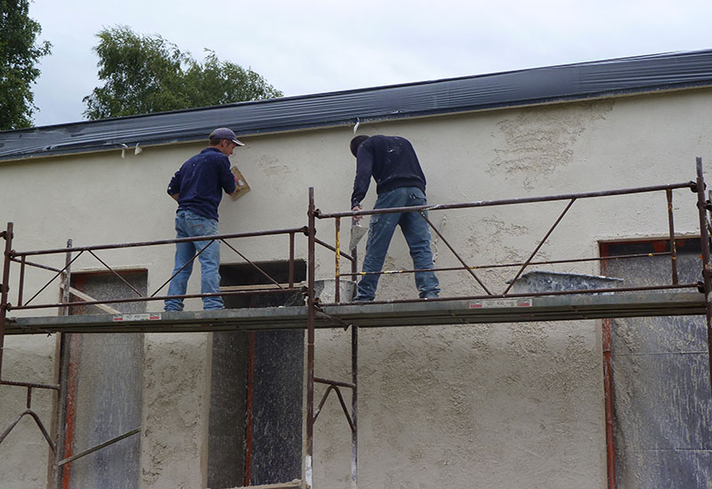 barbaux batiment isolation exterieure enduit hygrothermique chaux chanvre tradical