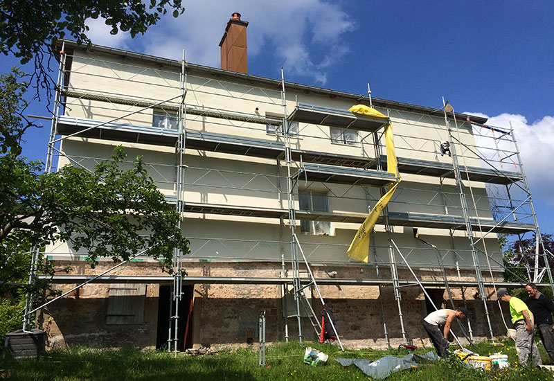 barbaux batiment isolation exterieure enduit hygrothermique chaux chanvre tradical