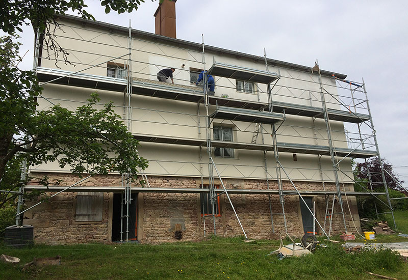 barbaux batiment isolation exterieure enduit hygrothermique chaux chanvre tradical