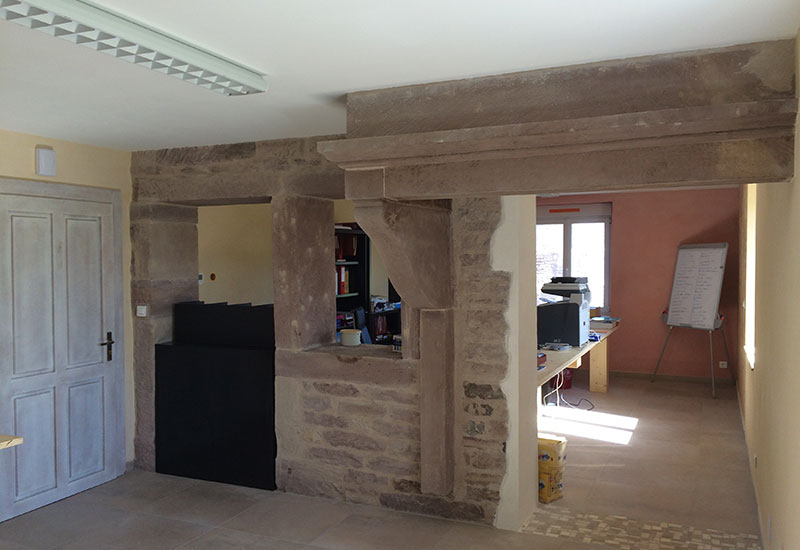 barbaux batiment renovation ouverture encadrement