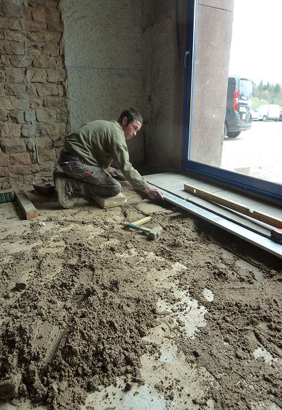 barbaux batiment renovation pavés ferme plancher chauffant
